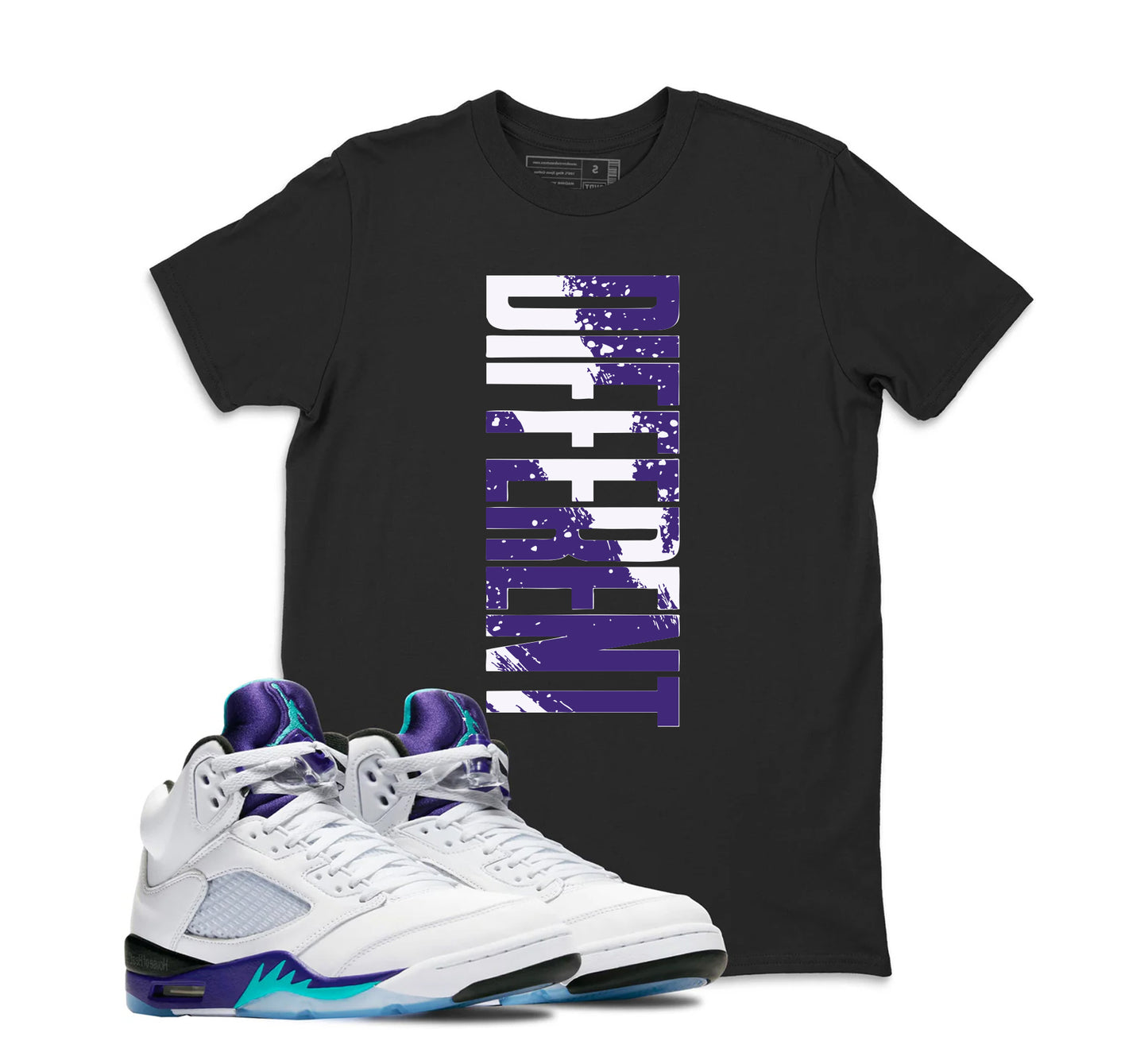 DIFFERENT Shirt to Match Jordan 5 Grape, Retro 5 grape Shirt, grape 5s Sneaker Tee