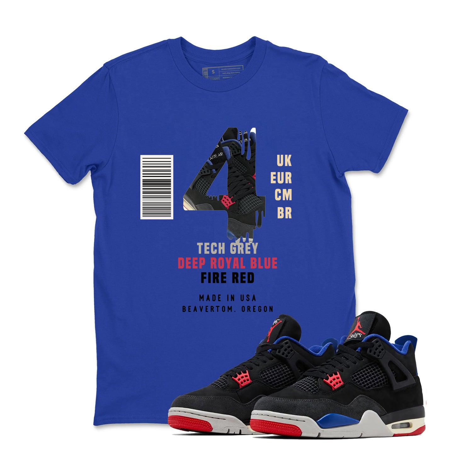 Sneaker Label Shirt to Match Jordan 4 Rare Air, Retro 4 Rare Air Shirt, Rare Air 4s Sneaker Tee