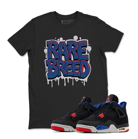 4 Rare Air Sneaker Match Shirt, Black Fire Red Deep Royal Tech Grey, Rare Air Jordan 4 Tshirt Adult Youth