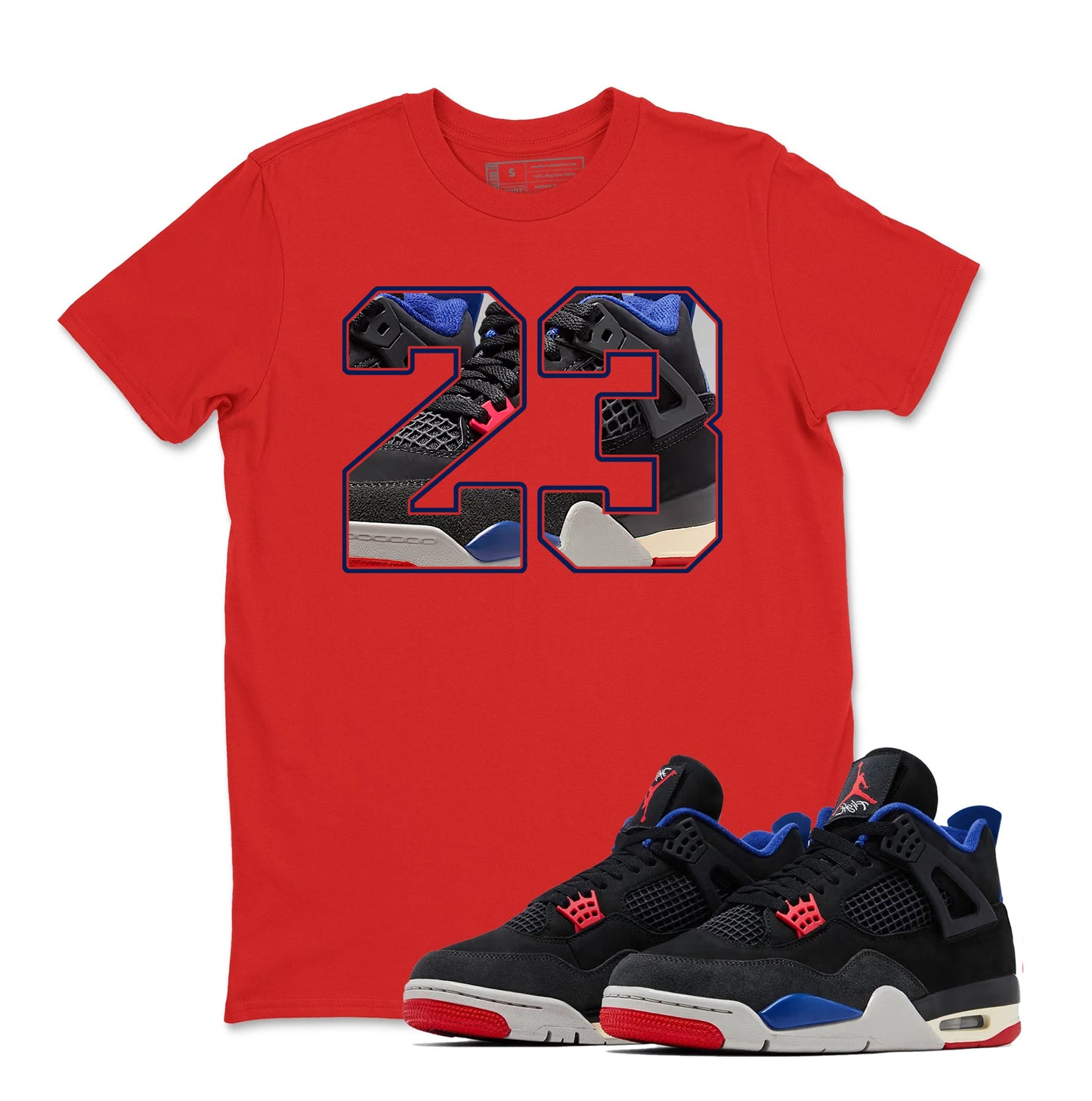 4 Rare Air Sneaker Match Shirt, Black Fire Red Deep Royal Tech Grey, Rare Air Jordan 4 Tshirt Adult Youth