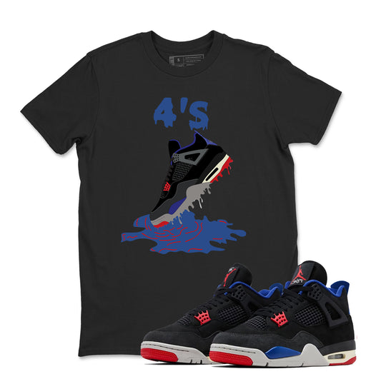 4 Rare Air Sneaker Match Shirt, Black Fire Red Deep Royal Tech Grey, Rare Air Jordan 4 Tshirt Adult Youth